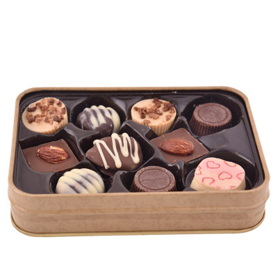 Beryl’s倍乐思 马来西亚进口 什锦多口味巧克力创意礼铁盒装情人节送女友 85g *2盒