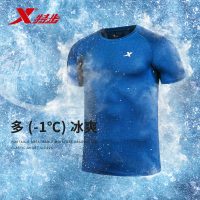 XTEP特步 男短袖T恤2017夏季新品透气速干圆领T恤运动上衣跑步健身