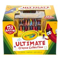 Crayola绘儿乐 Ultimate蜡笔系列 艺术工具 152色 耐用存储箱 颜色持久