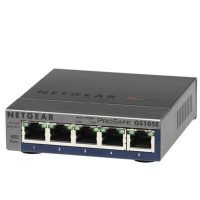 Netgear美国网件 GS105E 千兆交换机1000M网管网络交换器家用5端口