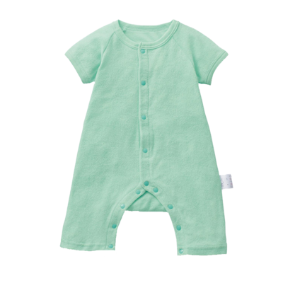 SENSHUKAI千趣会 BABY婴儿男女宝宝毛巾布夏季短袖蛙式连体衣爬服 C60233