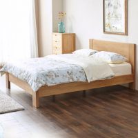 源氏木语 B3701 白橡木床1.8米1.5米现代简约卧室家具北欧纯全实木双人床 180*200cm 三色可选