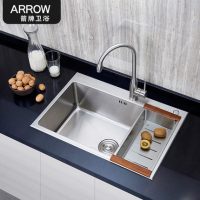 ARROW箭牌 厨房304不锈钢加厚手工水槽套单槽洗手盆水斗洗碗池