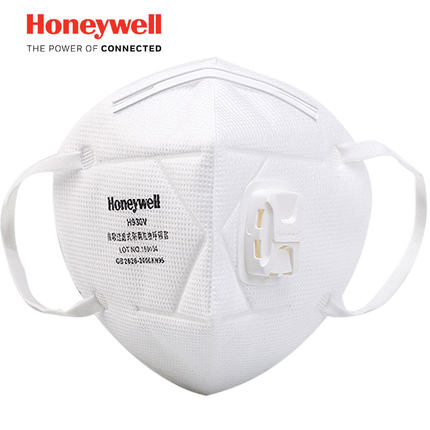 Honeywell霍尼韦尔 H930V KN95口罩防尘透气防雾霾pm2.5粉尘成人呼吸阀男女 5只