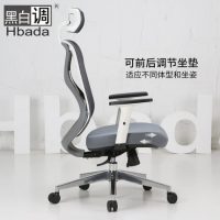 Hbada黑白调 HDNY140-2 电脑椅 高端人体工学家用办公椅 网布座椅 转椅椅子老板椅