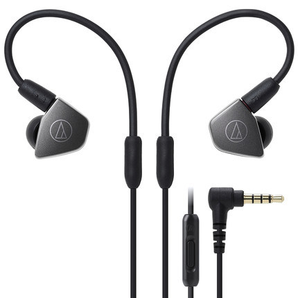Audio Technica铁三角 ATH-LS70iS 双动圈手机带线控入耳式耳机