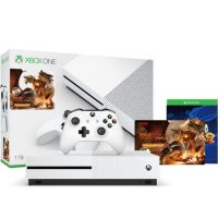Microsoft微软 国行 Xbox One S 1TB家庭娱乐游戏机 (可配体感) 无冬Online限量版