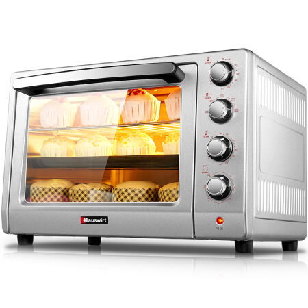 Hauswirt海氏 A40电烤箱家用多功能烘焙40L双层门上下独立控温 银色