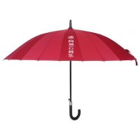 NETEASE网易 网易云音乐经典红双人长柄雨伞 直柄加固创意男女晴雨防风商务伞