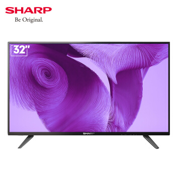 SHARP夏普 2T-C32ACZA 32英寸 1GB+8GB 金属边框 安卓智能网络液晶高清平板电视（黑色）