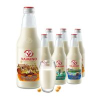 泰国进口vamino哇米诺 原味300ml*6玻璃瓶装网红早餐