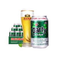 燕京 啤酒8度party听黄啤酒330ml*24听啤酒整箱口感清爽