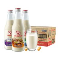 泰国进口vamino哇米诺 原味豆奶300ml*24玻璃瓶装网红早餐豆奶