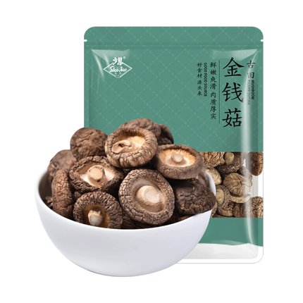 少慧 金钱菇香菇100g/袋古田特产干货珍珠菇冬菇花菇火锅食材