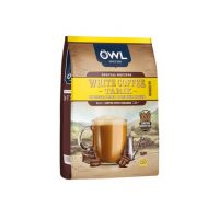 马来西亚进口OWL猫头鹰 二合一速溶白咖啡375g无蔗糖冲饮15条