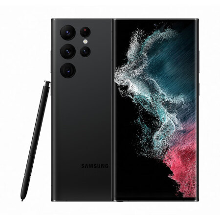 SAMSUNG三星 Galaxy S22 Ultra 超视觉夜拍系统 超耐用精工设计 大屏S Pen书写 12GB+256GB 曜夜黑 5G手机