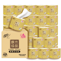 清风 有芯卷纸 原木金装4层130克*27卷 卫生纸 整箱 李昀锐同款