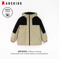 abckids童装男童冲锋衣外套2025冬装新款儿童鸭绒三防内胆羽绒服（120-170CM）